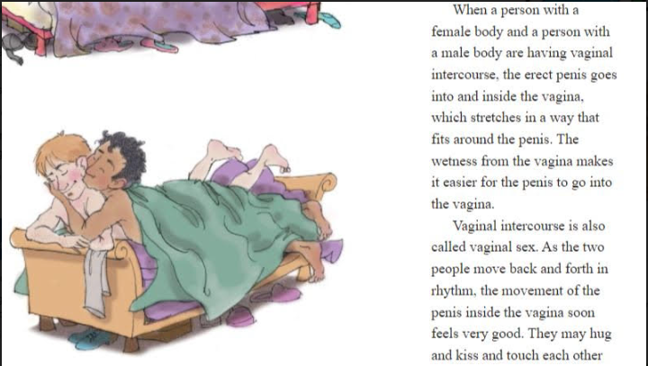 A cartoon of a person lying in a bed

Description automatically generated